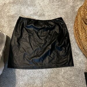 Target faux leather skirt